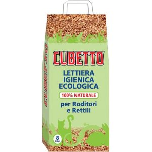 Lettiera cubetto per roditori e rettili 5 kg