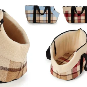 Borsa trasportino fantasia "scacchi"